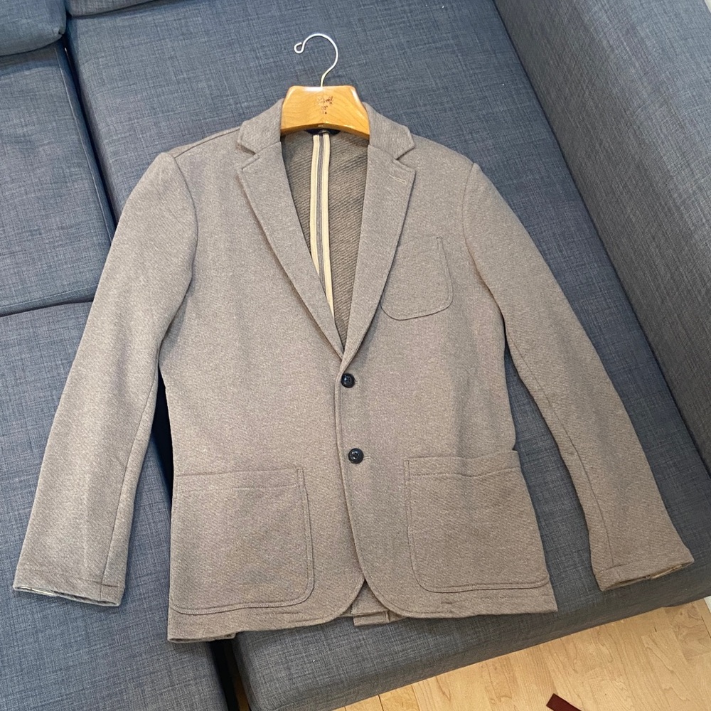 NWT Faherty Inlet Knit Blazer Walnut Melange Men’s Medium